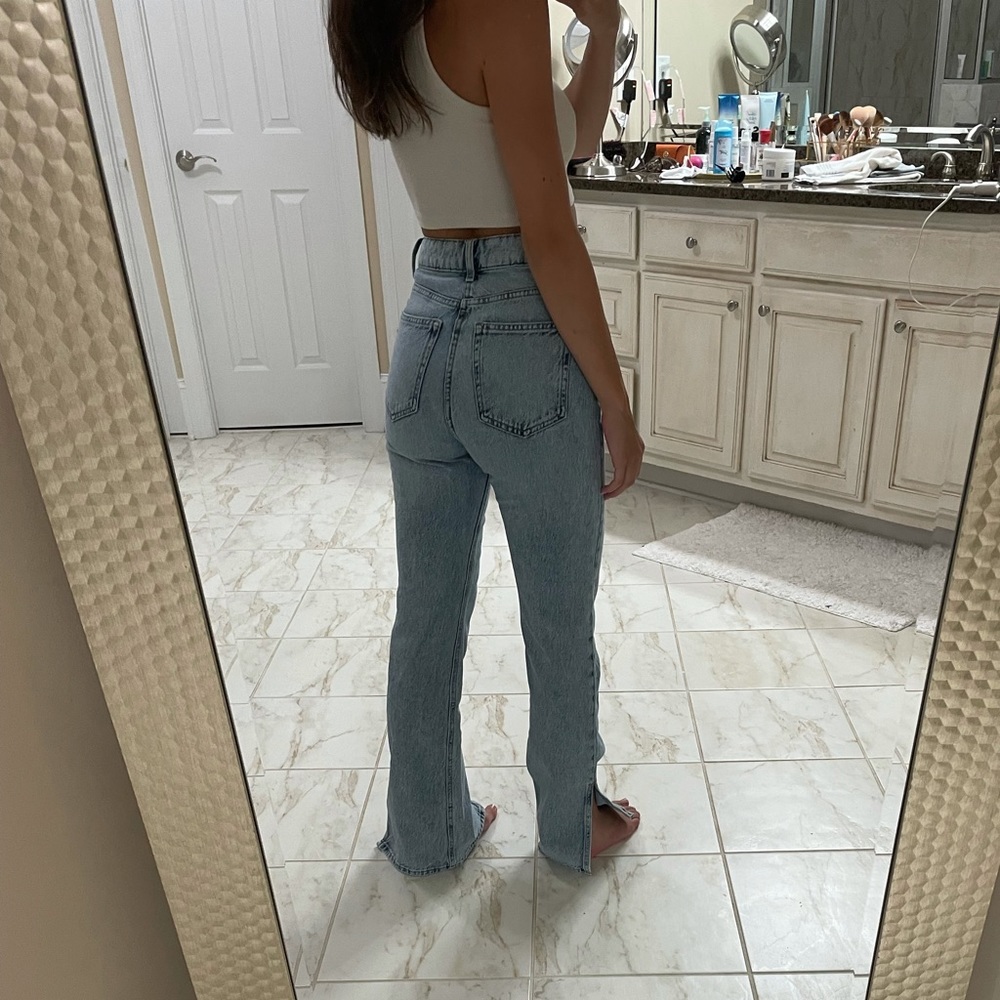 H&M Straight High Jeans (Agolde Dupe)